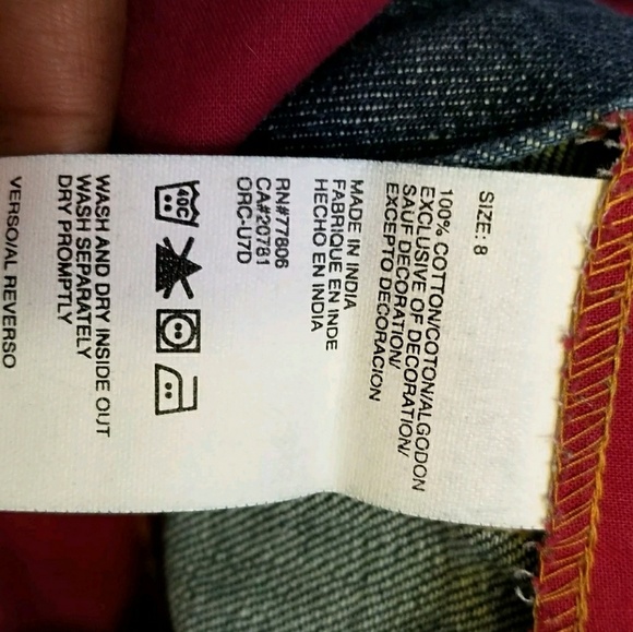 SoldTommy Hilfiger Womens Sz 8 Denim Skirt Pleated - Picture 5 of 5